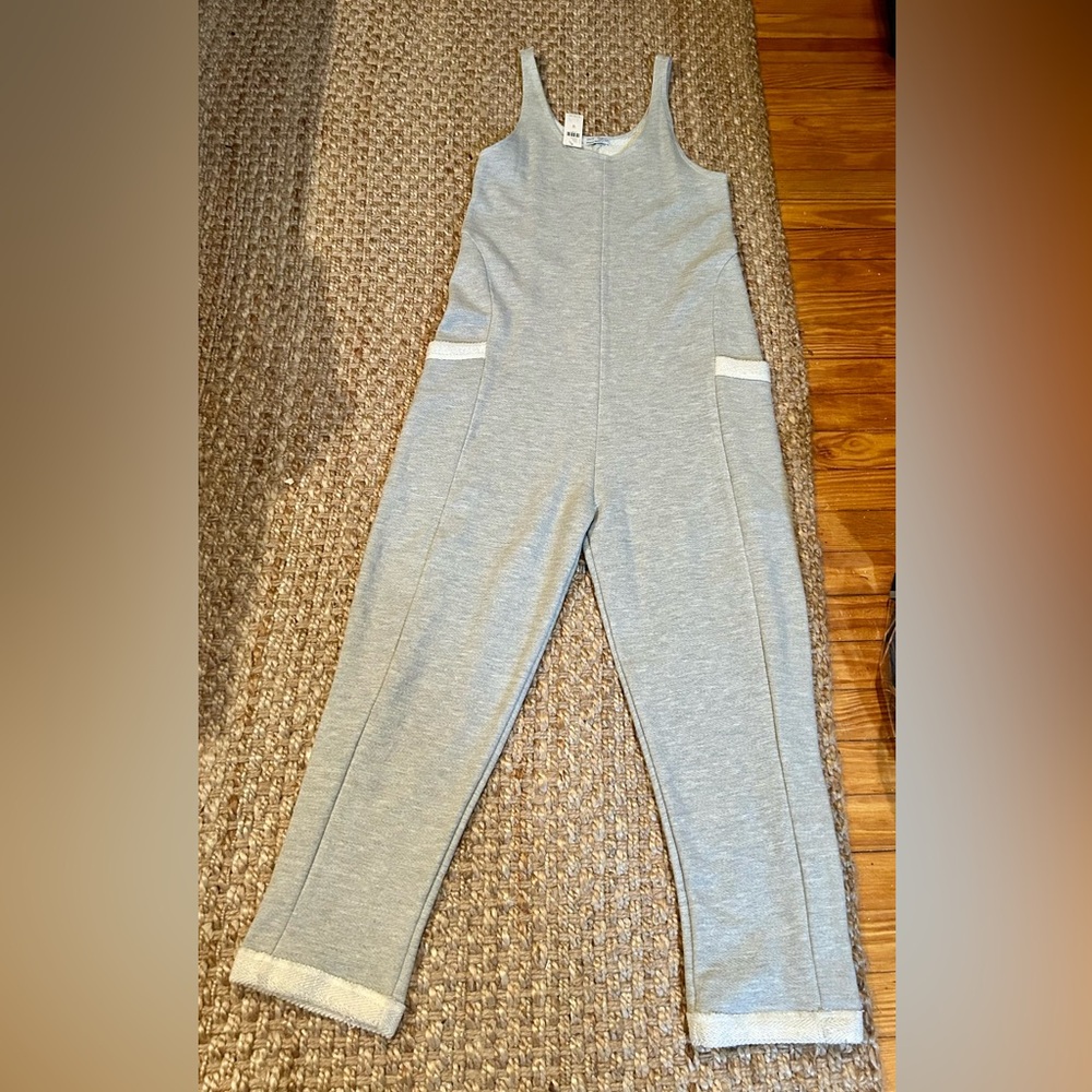 Anthropologie Gray Jumpsuit medium